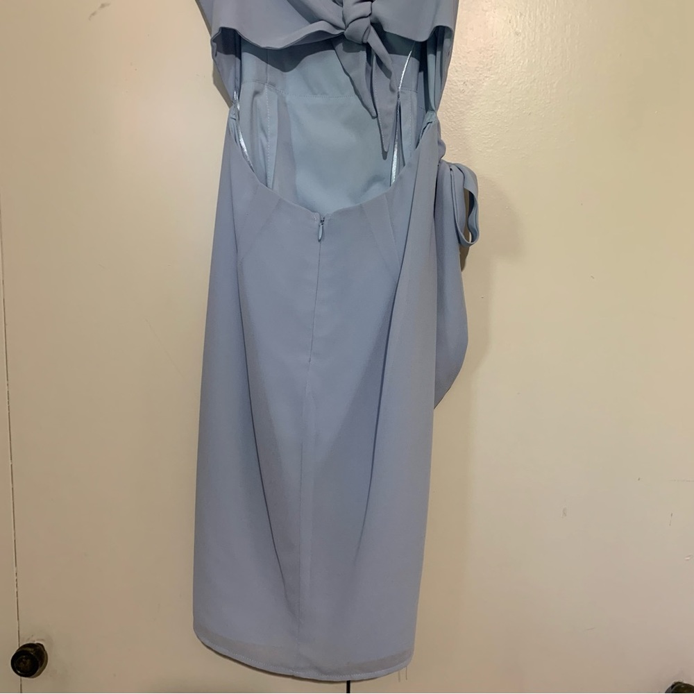 Revolve Dress, By the Way Morgan Layered Mini Dress in Blue - Picture 11 of 15